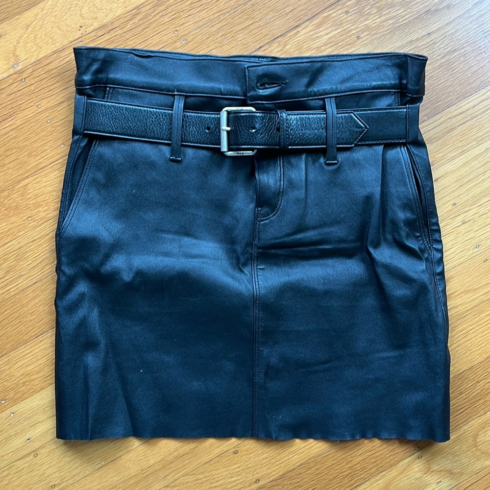 RtA leather mini skirt size small